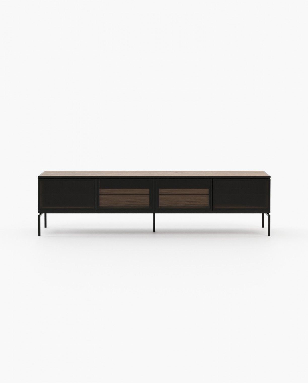 Laskasas AUSTEN with drawers Media Unit Walnut Veneer Matte - Araco Interiors