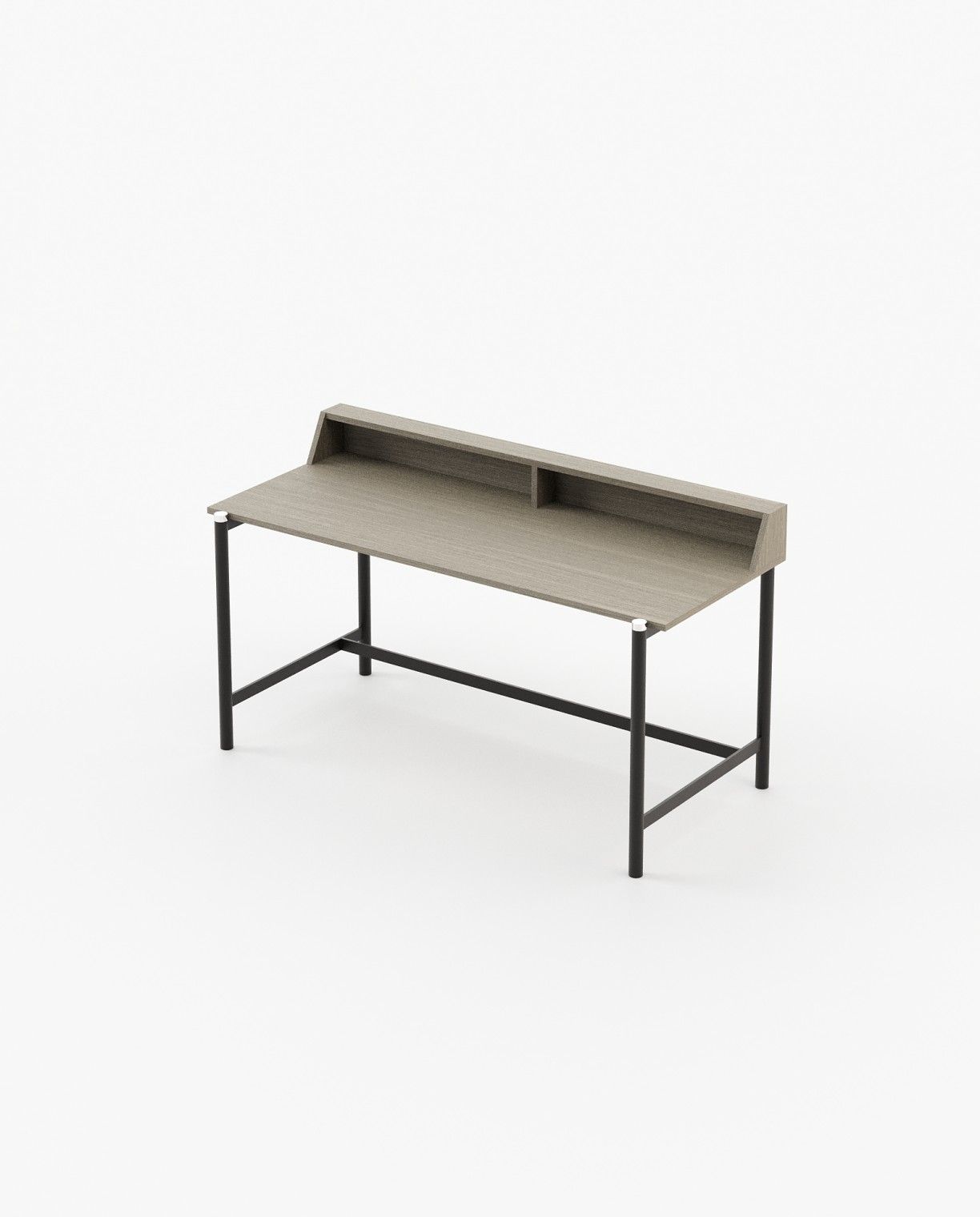 Laskasas BELGRADO Desk Aged Oak Veneer Matte - Araco Interiors