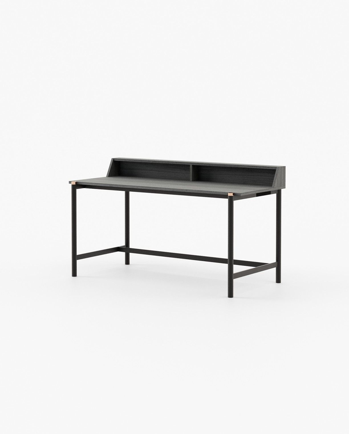 Laskasas BELGRADO Desk Grey Eucalyptus Veneer Matte - Araco Interiors