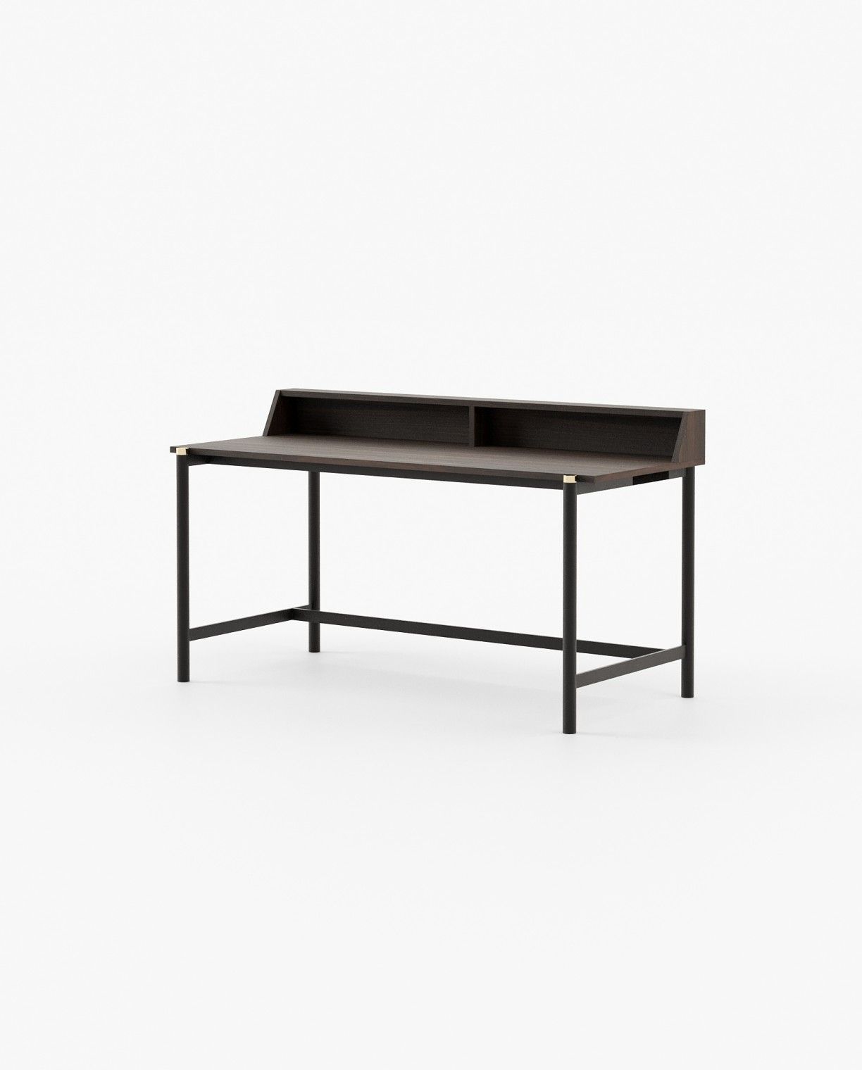 Laskasas BELGRADO Desk Smoked Eucalyptus Veneer Matte - Araco Interiors