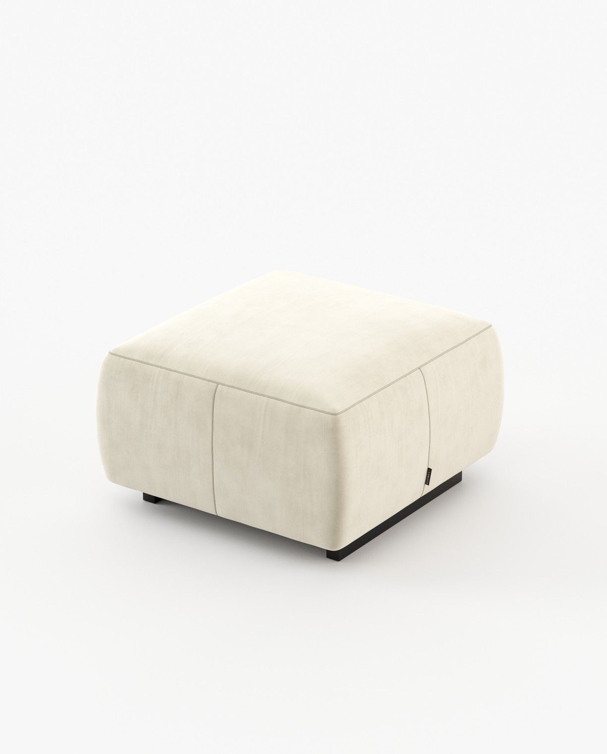 Laskasas BENNER Footstool & Pouf Vienna Cream - Araco Interiors