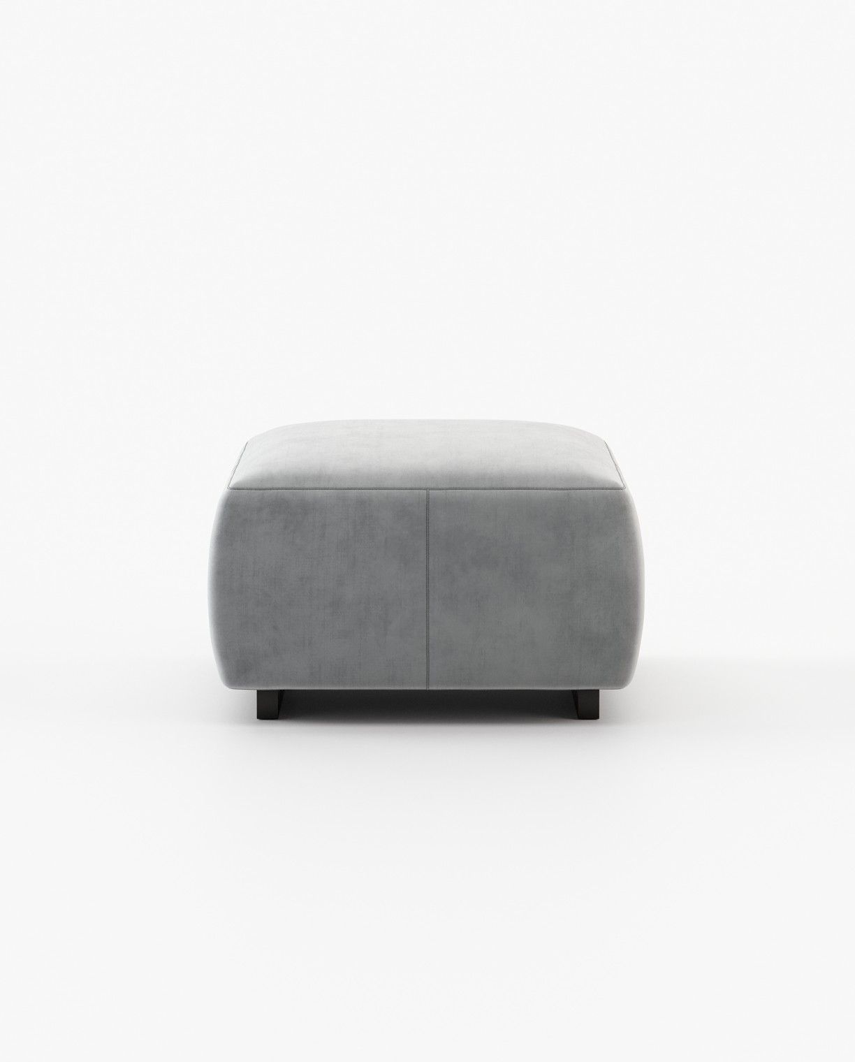 Laskasas BENNER Footstool & Pouf Vienna Light Grey - Araco Interiors