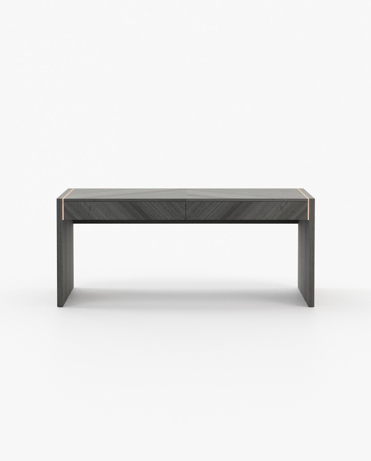 Laskasas BONHAM Desk Grey Eucalyptus Veneer Matte - Araco Interiors