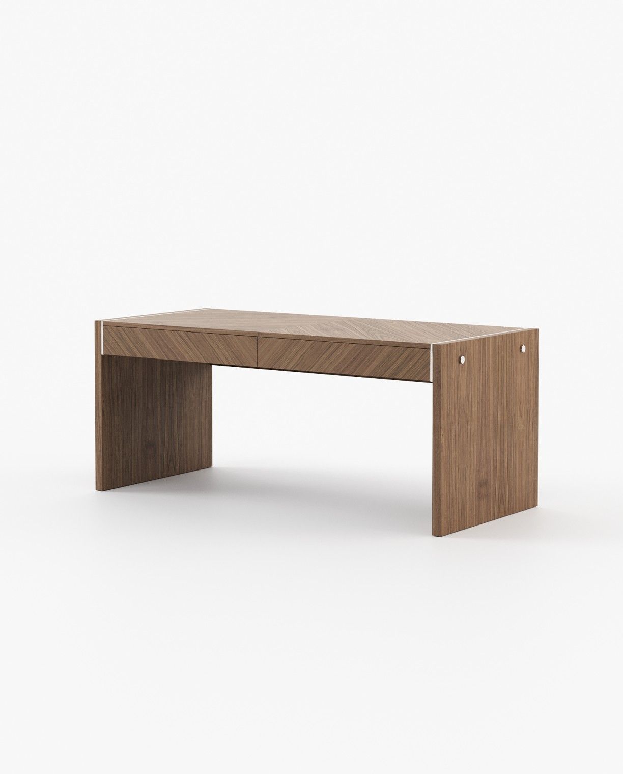 Laskasas BONHAM Desk Walnut Veneer Matte - Araco Interiors