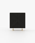 Laskasas BORIS Bar Cabinet Black Ash Veneer Matte - Araco Interiors