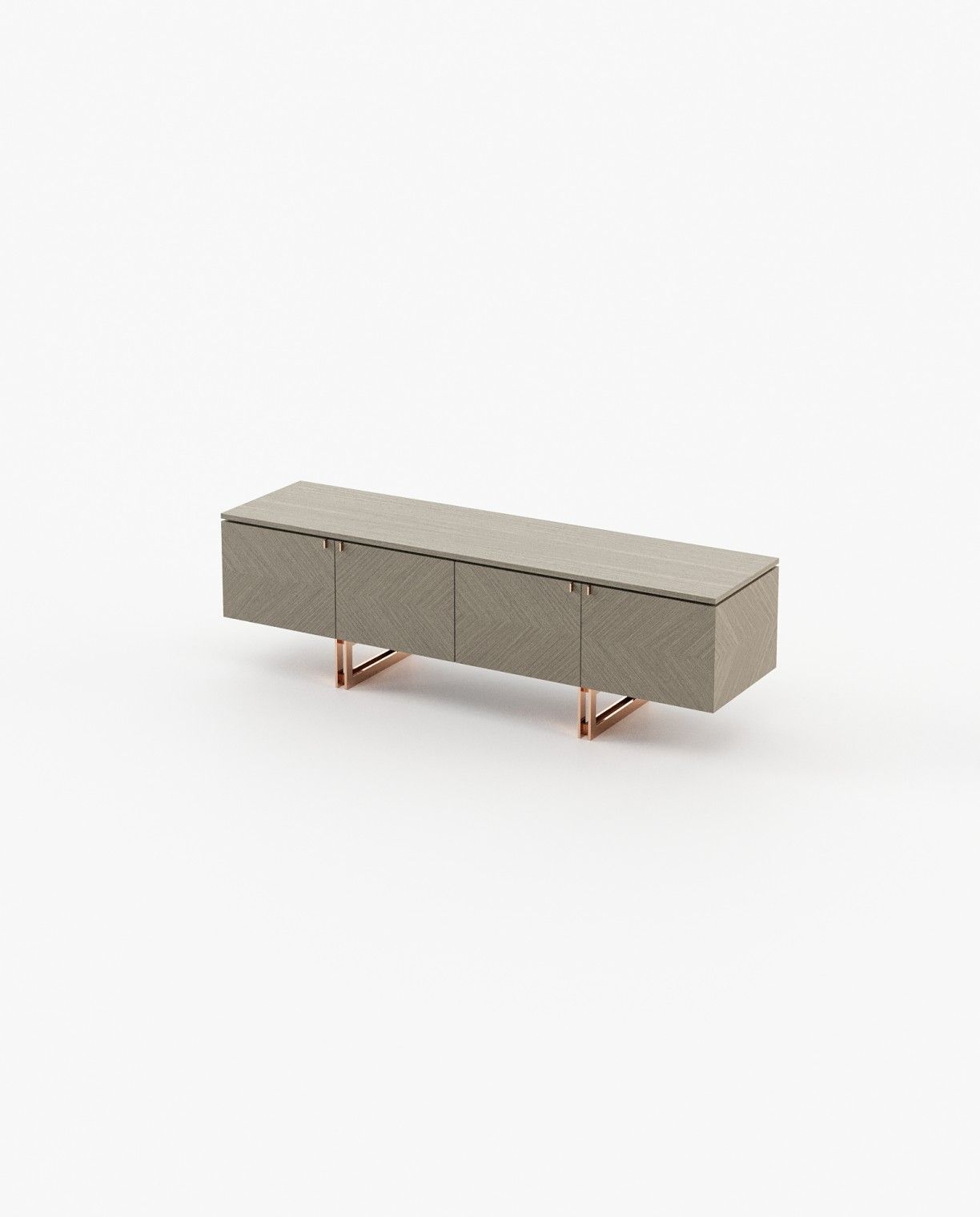 Laskasas BORIS Media Unit Starbust Aged Oak Matte - Araco Interiors