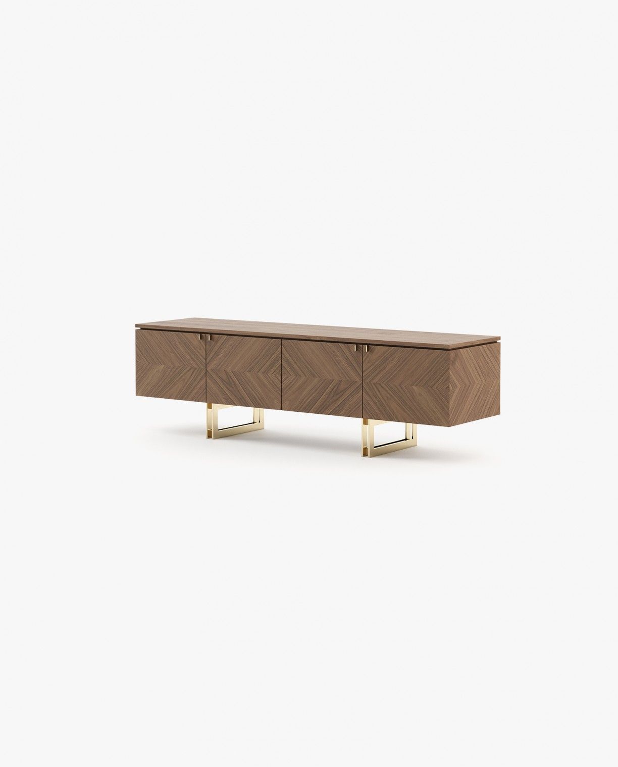 Laskasas BORIS Media Unit Starbust Walnut Matte - Araco Interiors
