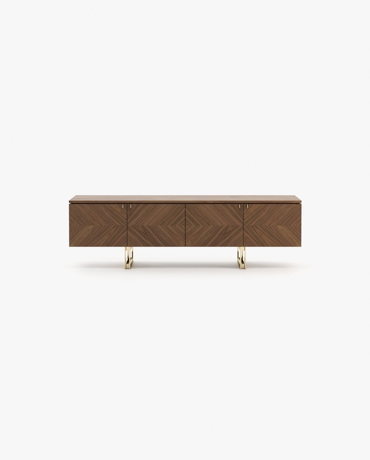 Laskasas BORIS Media Unit Starbust Walnut Matte - Araco Interiors