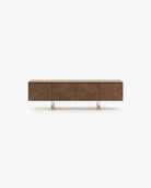 Laskasas BORIS Media Unit Starbust Walnut Matte - Araco Interiors