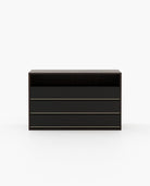 Laskasas BOWEN Set of 3 Chest of Drawers Smoked Eucalyptus Veneer Matte - Araco Interiors