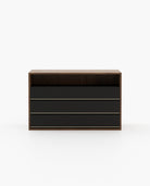 Laskasas BOWEN Set of 3 Chest of Drawers Walnut Veneer Matte - Araco Interiors