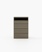 Laskasas BOWEN Tallboy Chest of Drawers Aged Oak Veneer Matte - Araco Interiors