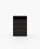 Laskasas BOWEN Tallboy Chest of Drawers Smoked Eucalyptus Veneer Matte - Araco Interiors