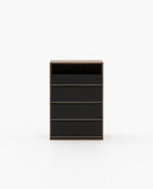 Laskasas BOWEN Tallboy Chest of Drawers Walnut Veneer Matte - Araco Interiors