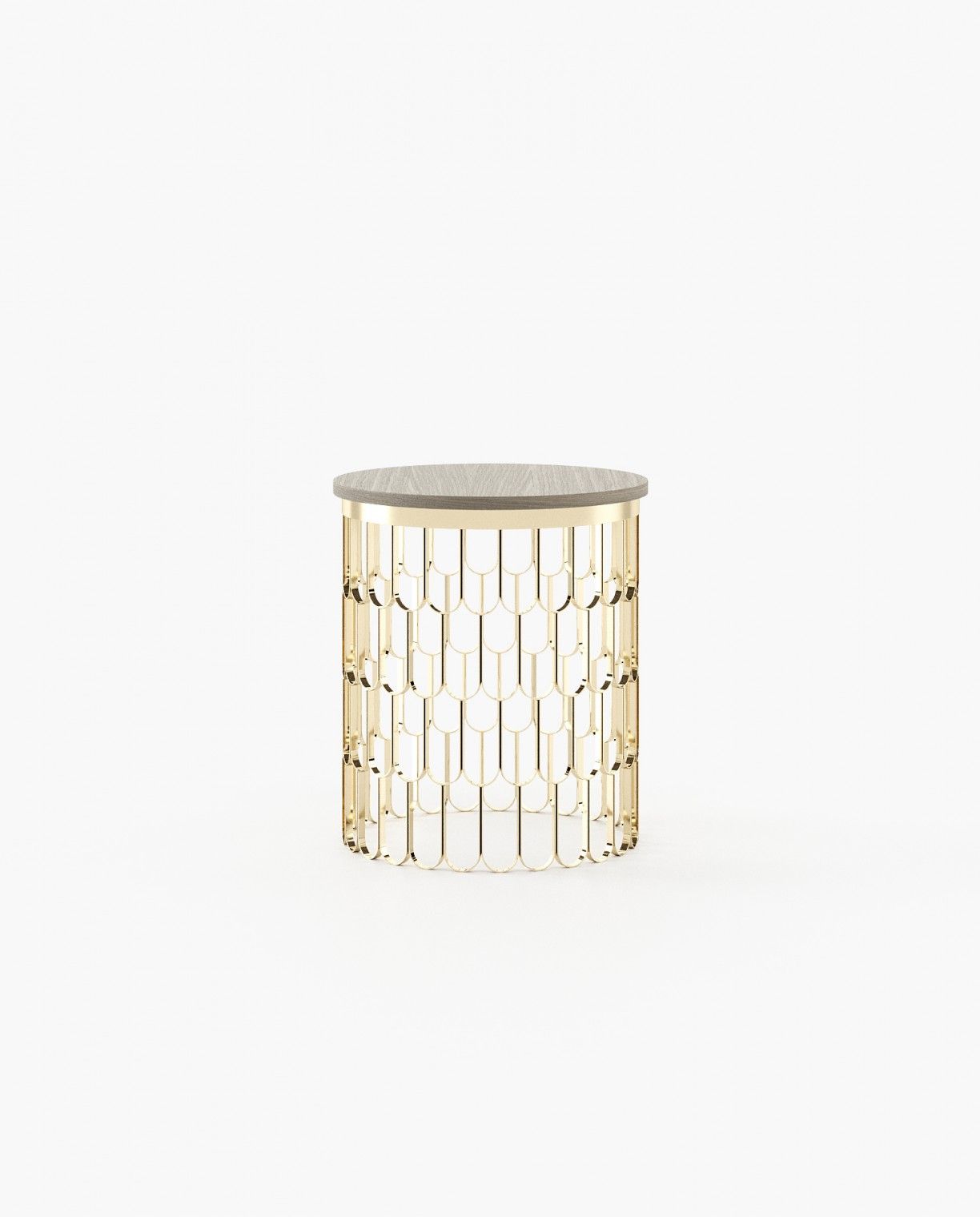 Laskasas BRENDA Nest & Side Table Aged Oak Veneer Matte - Araco Interiors