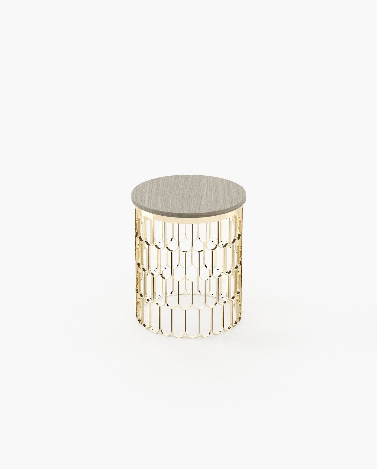 Laskasas BRENDA Nest & Side Table Aged Oak Veneer Matte - Araco Interiors
