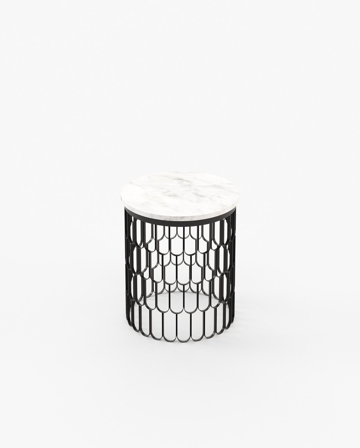 Laskasas BRENDA Nest & Side Table Carrara Marble - Araco Interiors