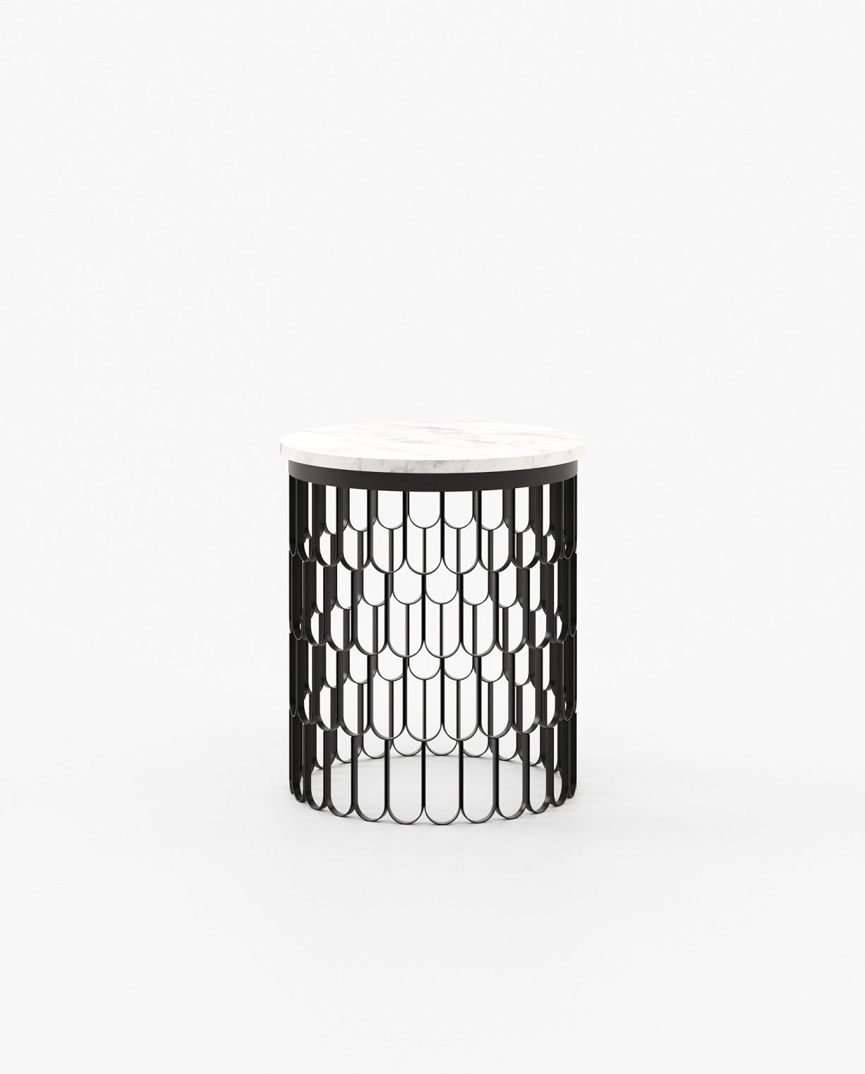 Laskasas BRENDA Nest & Side Table Carrara Marble - Araco Interiors