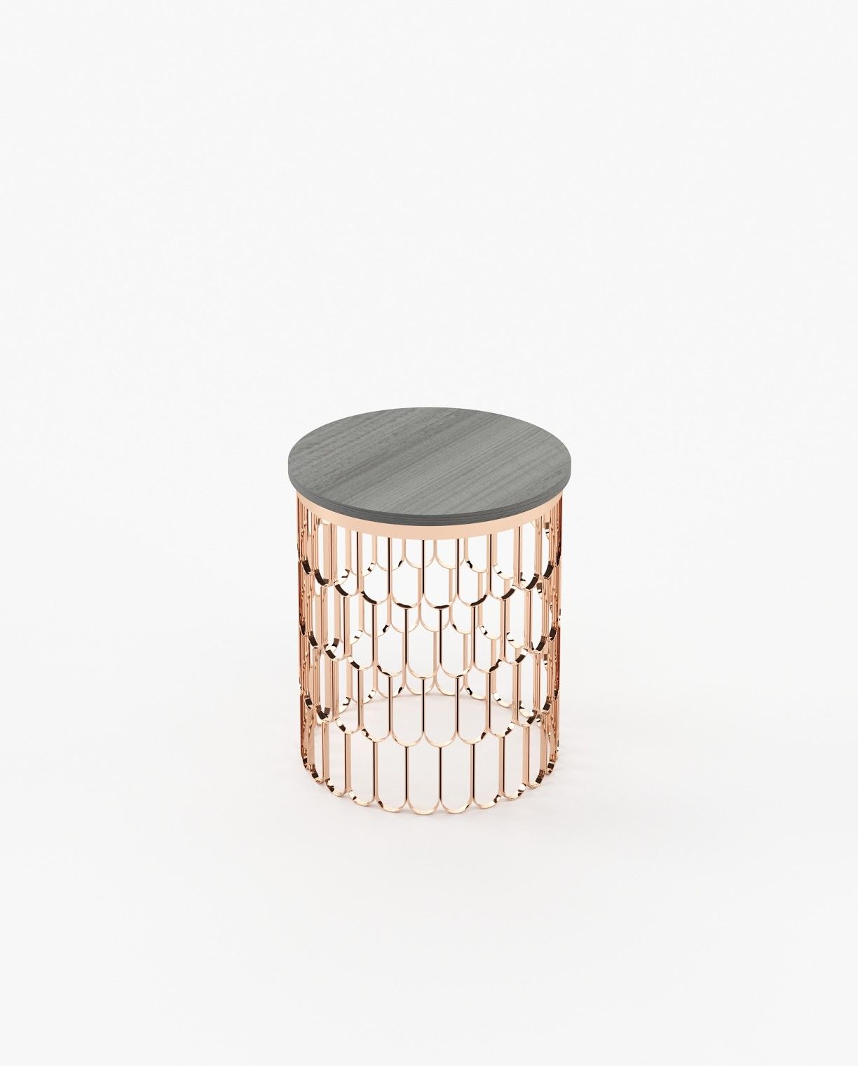 Laskasas BRENDA Nest & Side Table Grey Eucalyptus Veneer Matte - Araco Interiors