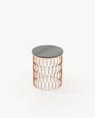 Laskasas BRENDA Nest & Side Table Grey Eucalyptus Veneer Matte - Araco Interiors