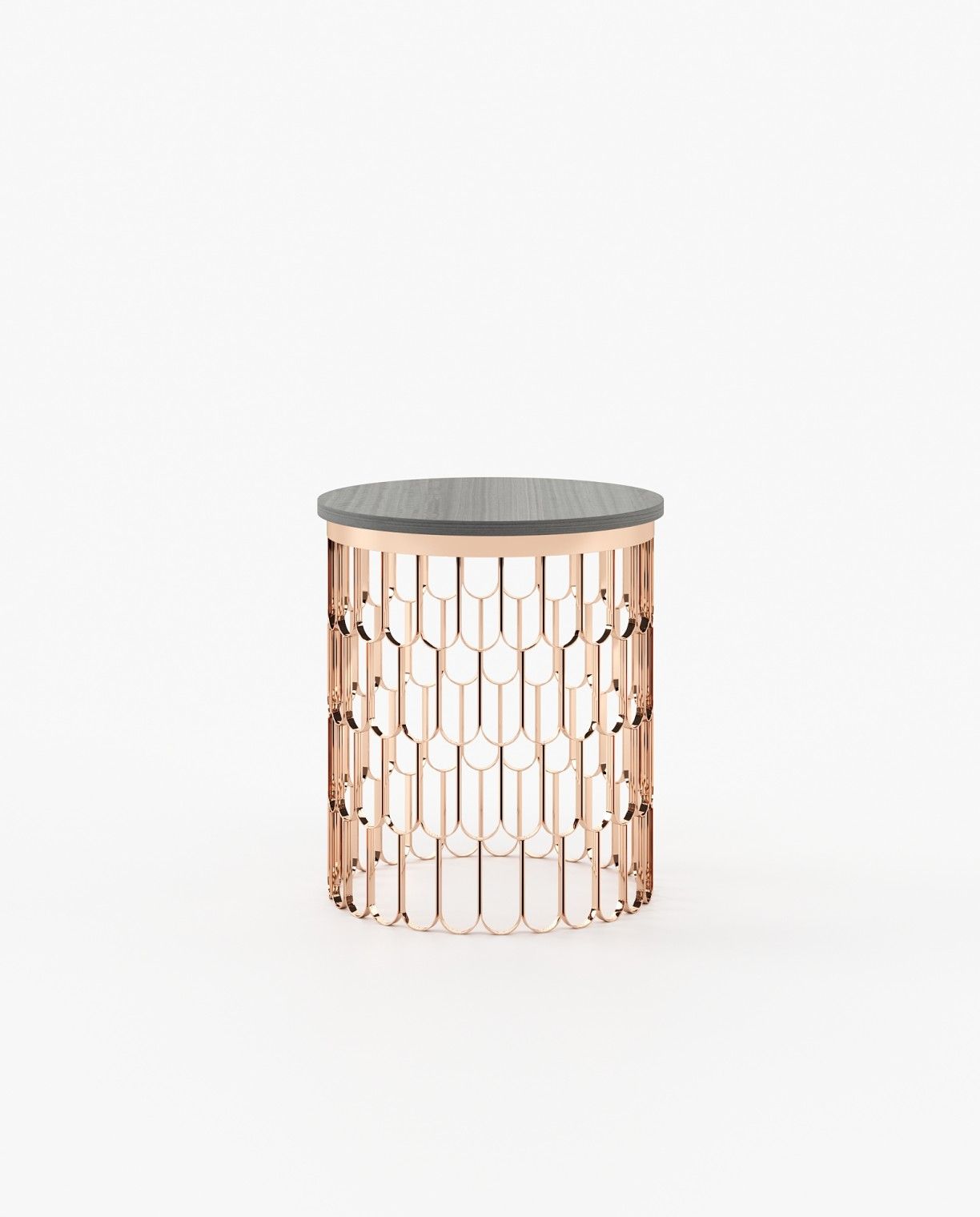 Laskasas BRENDA Nest & Side Table Grey Eucalyptus Veneer Matte - Araco Interiors