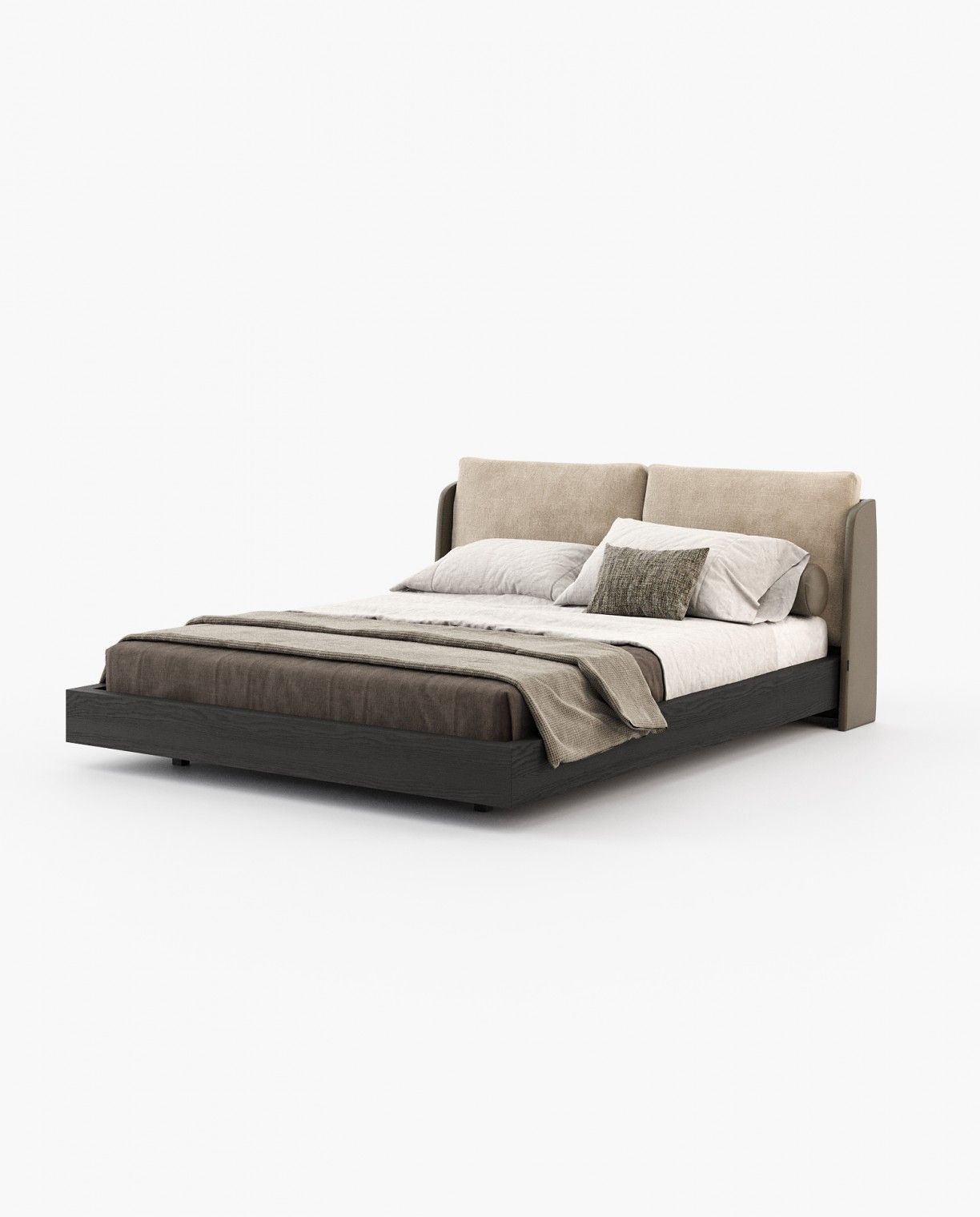 Laskasas BROOKE Bed & Headboard Berlin Siena Leather - Araco Interiors