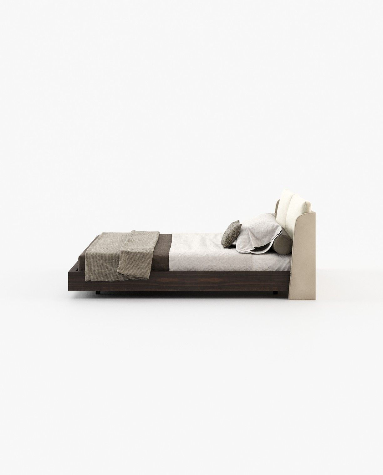 Laskasas BROOKE Bed & Headboard Vienna Cream - Araco Interiors