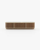 Laskasas BROWN Media Unit Walnut Veneer Matte - Araco Interiors