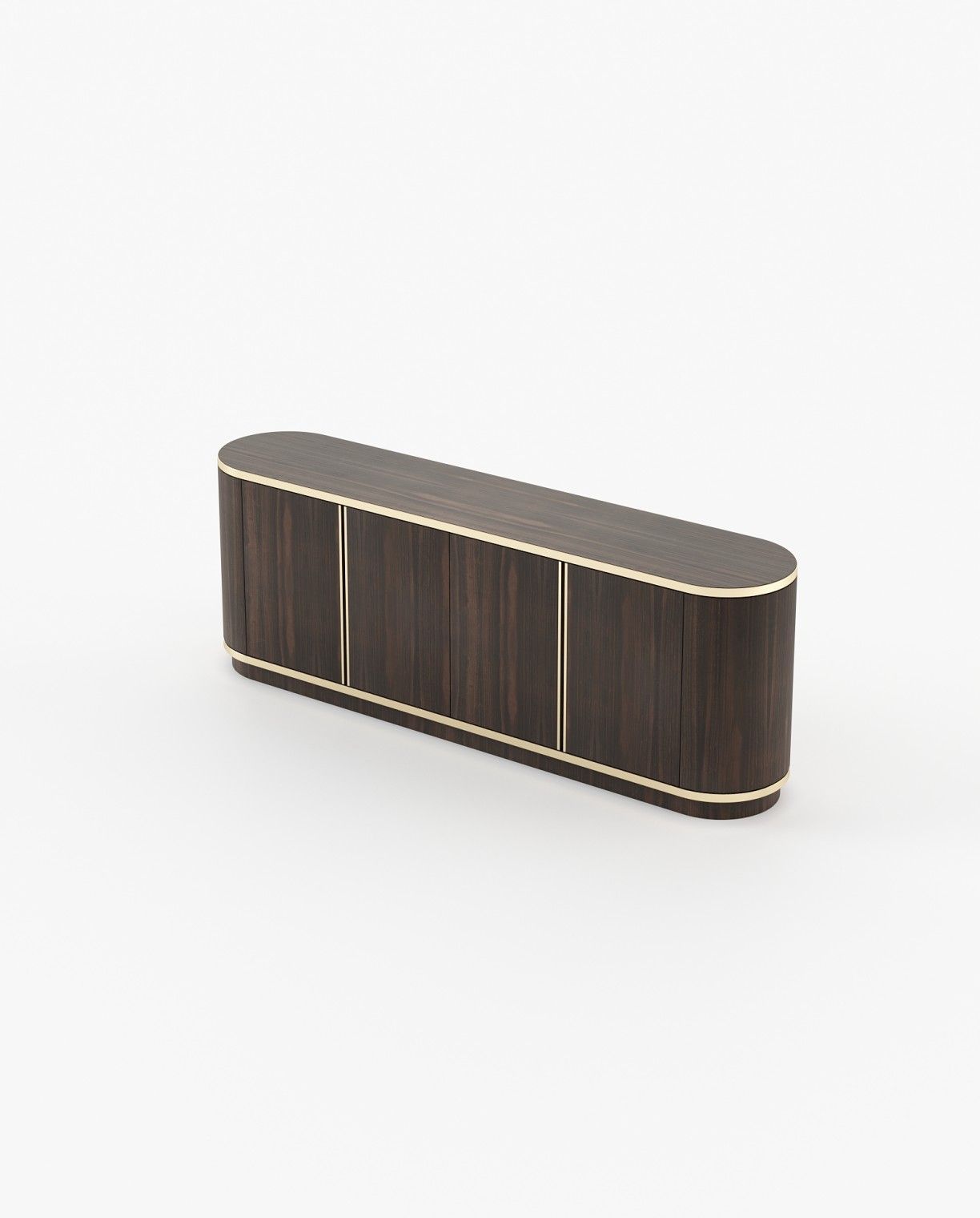 Laskasas BROWN Sideboard Smoked Eucalyptus Veneer Matte - Araco Interiors