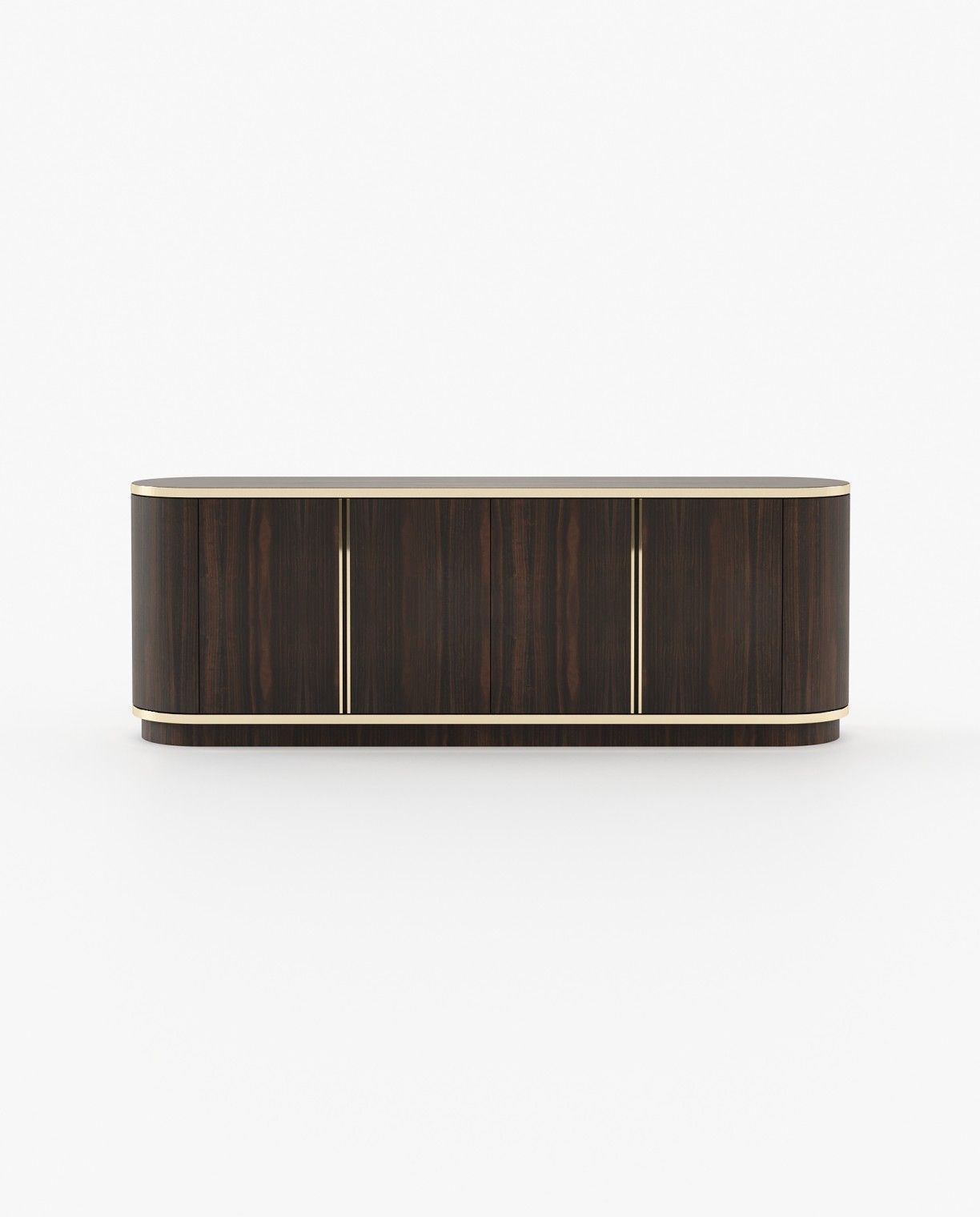 Laskasas BROWN Sideboard Smoked Eucalyptus Veneer Matte - Araco Interiors