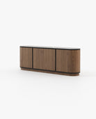 Laskasas BROWN Sideboard Walnut Veneer Matte - Araco Interiors
