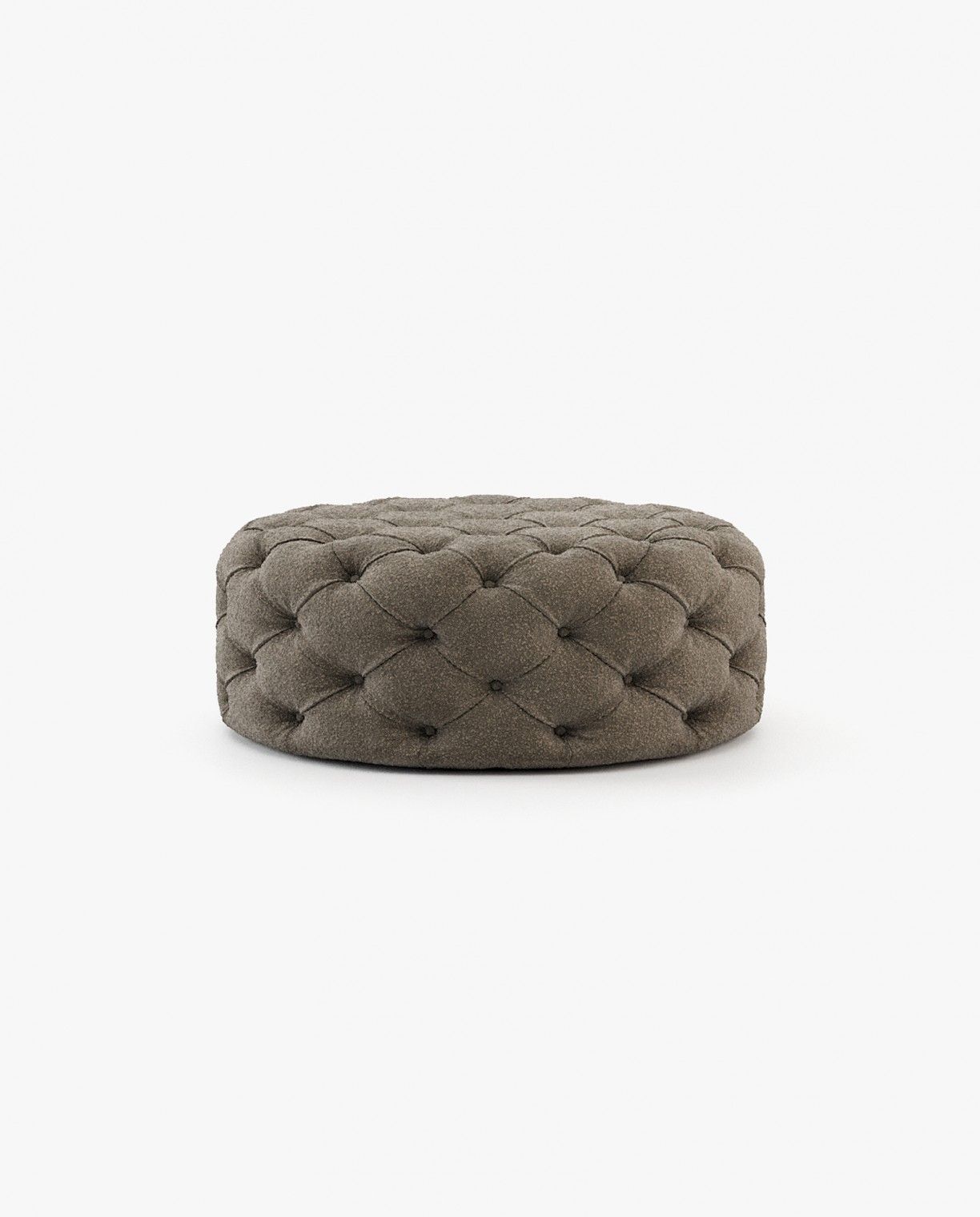 Laskasas BUR round Footstool & Pouf Helsinki Mouse - Araco Interiors