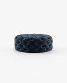 Laskasas BUR round Footstool & Pouf Vienna Deep Blue - Araco Interiors