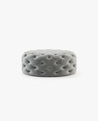 Laskasas BUR round Footstool & Pouf Vienna Light Grey - Araco Interiors