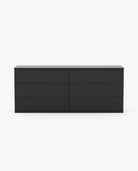 Laskasas CAIRO Set of 6 Chest of Drawers Black Lacquer Matte - Araco Interiors