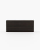 Laskasas CAIRO Set of 6 Chest of Drawers Smoked Oak Veneer Matte - Araco Interiors