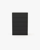 Laskasas CAIRO Tallboy Chest of Drawers Black Lacquer Matte - Araco Interiors