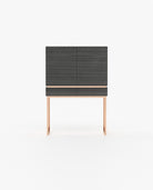 Laskasas CANNES Bar Cabinet Grey Eucalyptus Veneer Matte - Araco Interiors