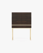 Laskasas CANNES Bar Cabinet Smoked Eucalyptus Veneer Matte - Araco Interiors