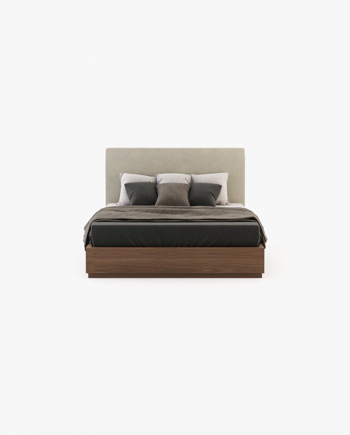 Laskasas CANTÃO Bed & Headboard Vienna Cream - Araco Interiors