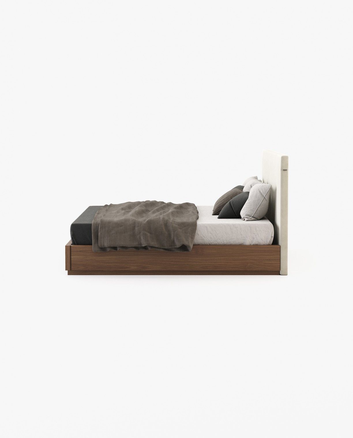 Laskasas CANTÃO Bed & Headboard Vienna Cream - Araco Interiors