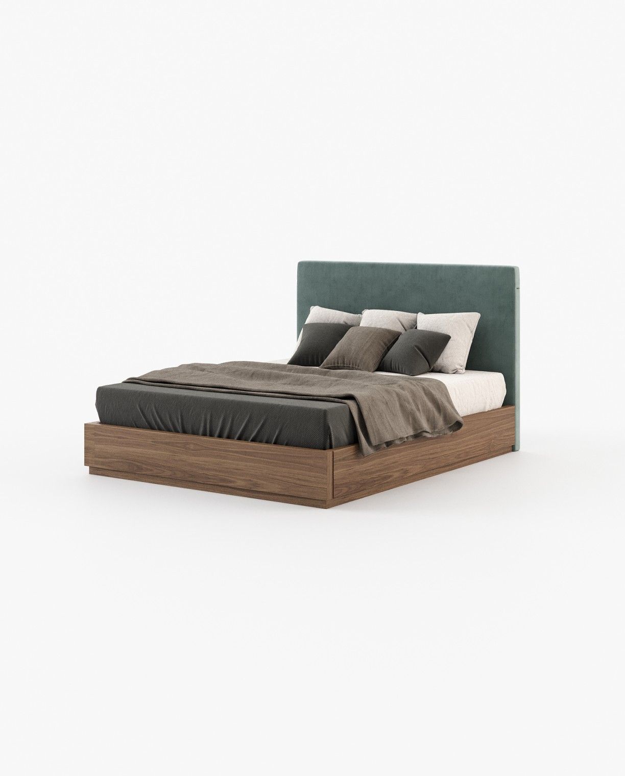 Laskasas CANTÃO Bed & Headboard Vienna Safira - Araco Interiors
