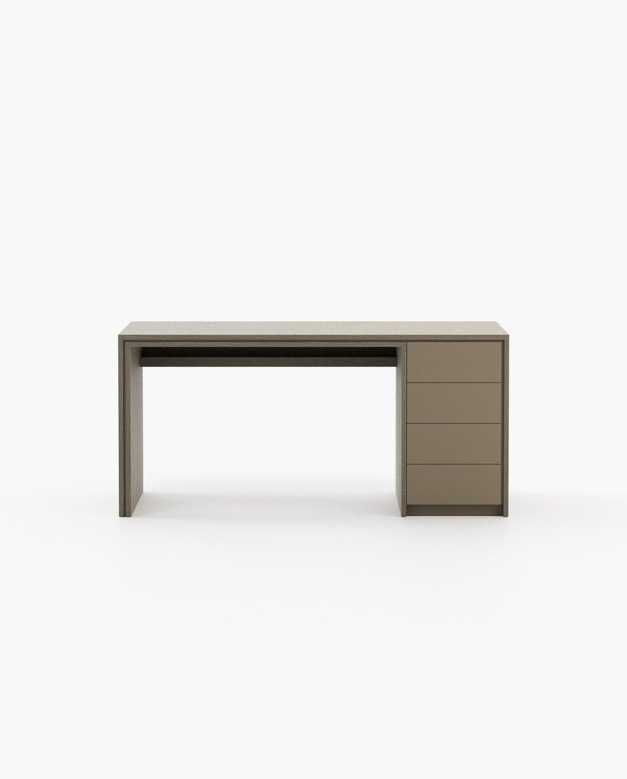Laskasas CAPE Desk Aged Oak Veneer Matte - Araco Interiors