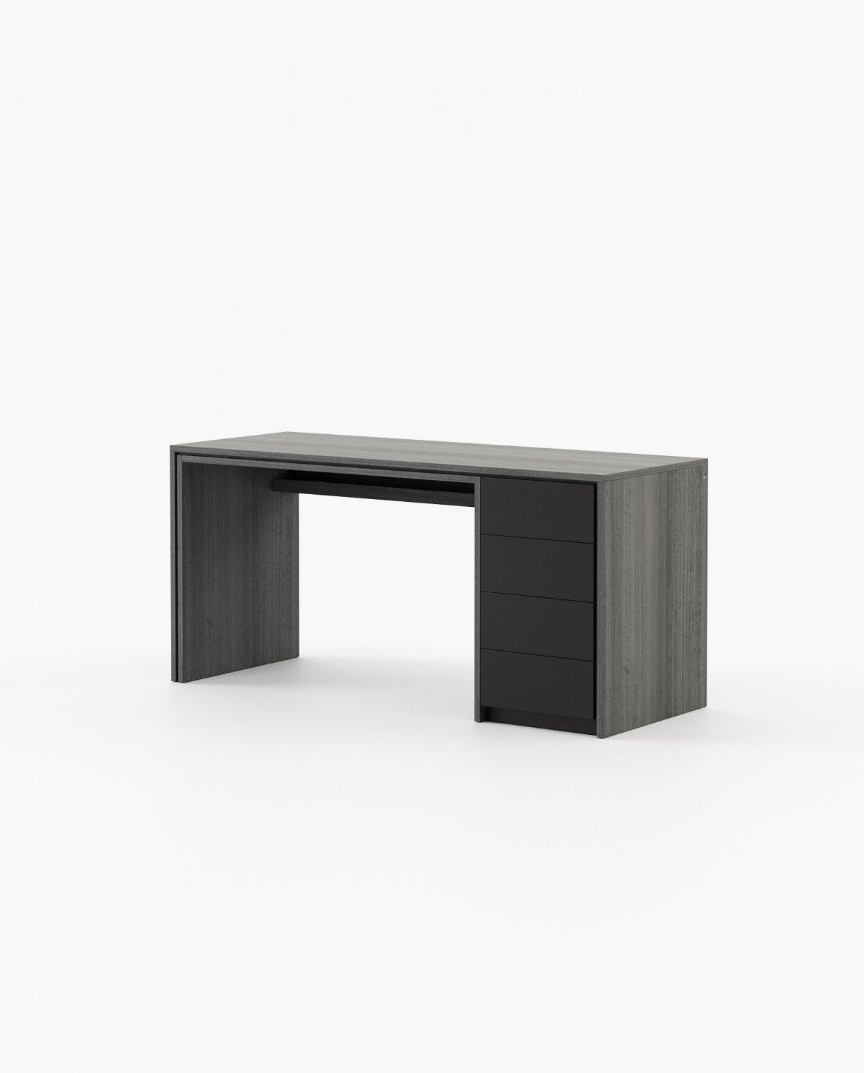 Laskasas CAPE Desk Grey Eucalyptus Veneer Matte - Araco Interiors