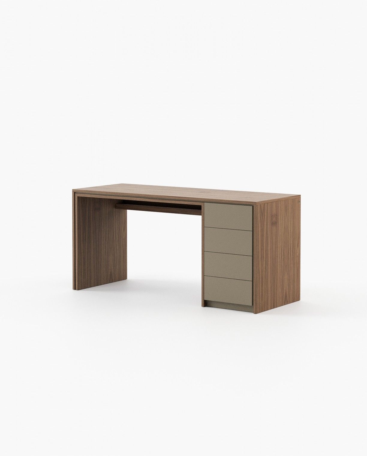 Laskasas CAPE Desk Walnut Veneer Matte - Araco Interiors