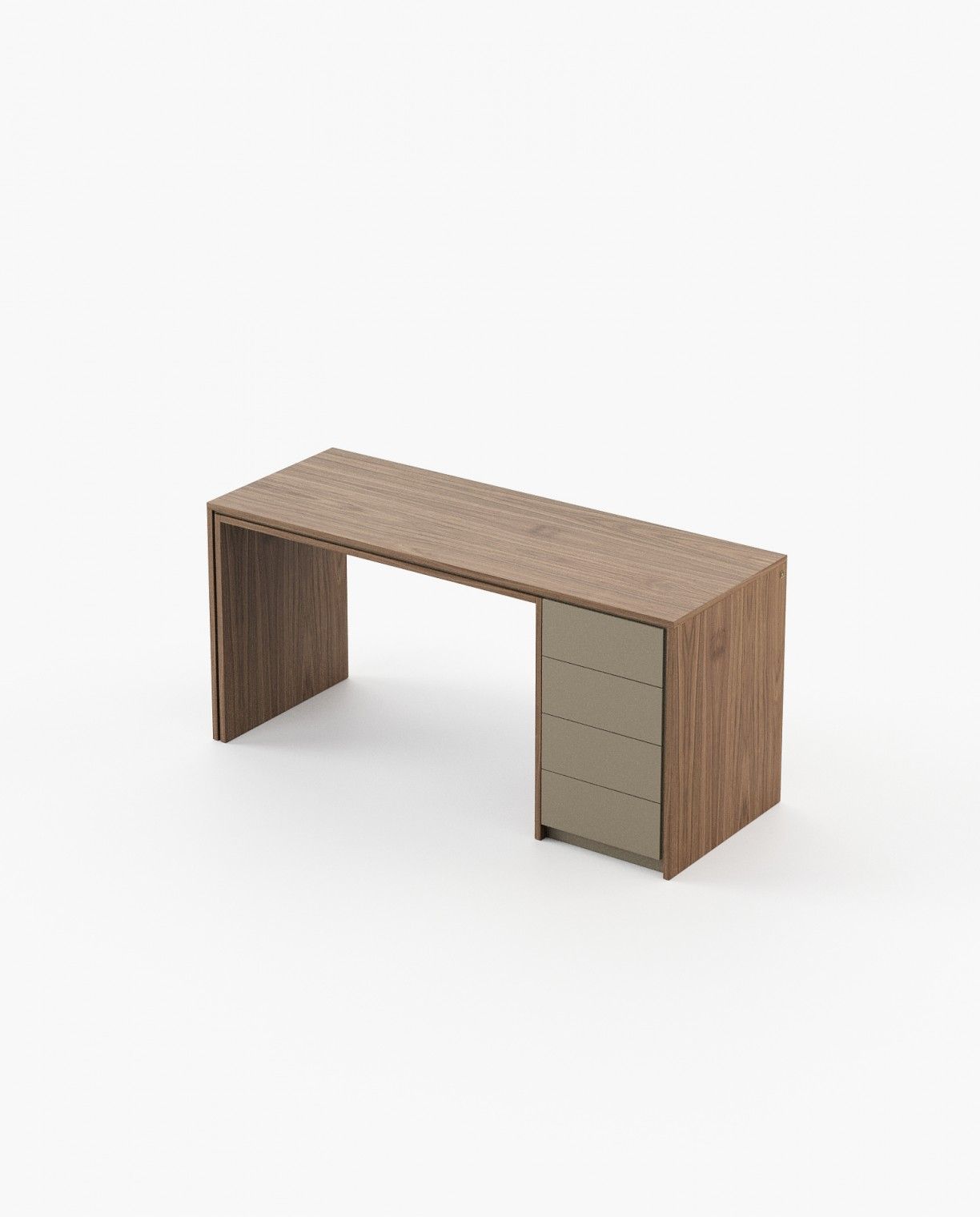 Laskasas CAPE Desk Walnut Veneer Matte - Araco Interiors
