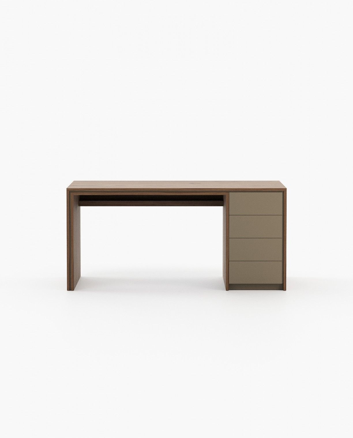 Laskasas CAPE Desk Walnut Veneer Matte - Araco Interiors