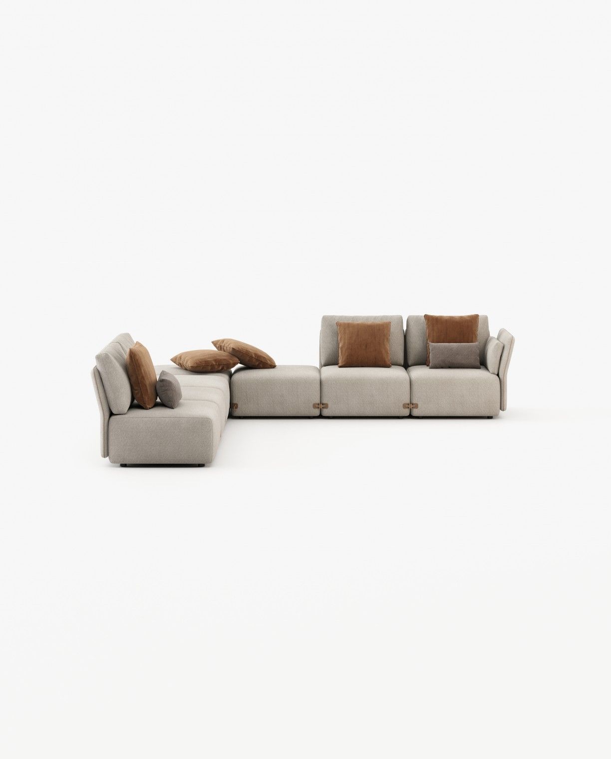 Laskasas CASABLANCA arm module Sofa Xangai Sand - Araco Interiors