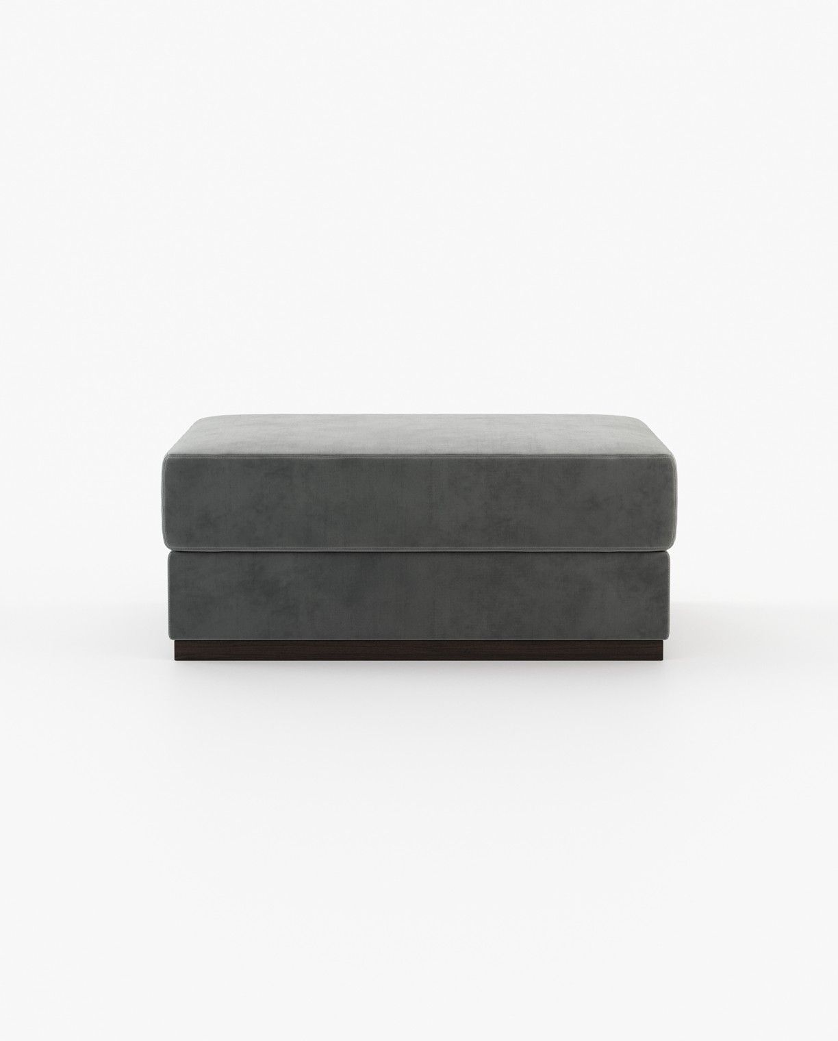 Laskasas CHARLIE Footstool & Pouf Vienna Anthracite - Araco Interiors