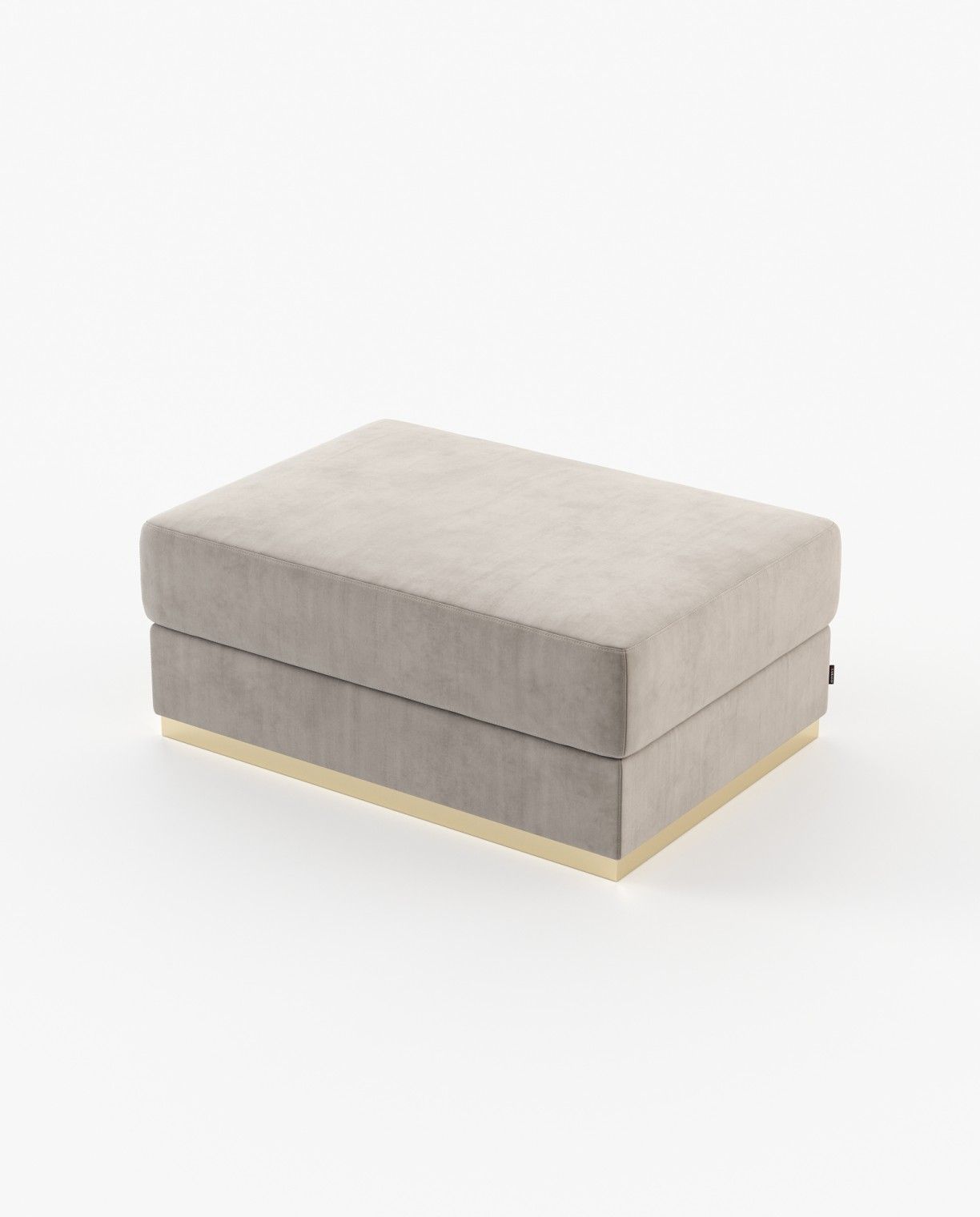 Laskasas CHARLIE Footstool & Pouf Vienna Khaki - Araco Interiors